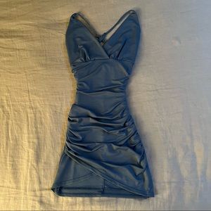 Blue Lucy In The Sky Mini Dress